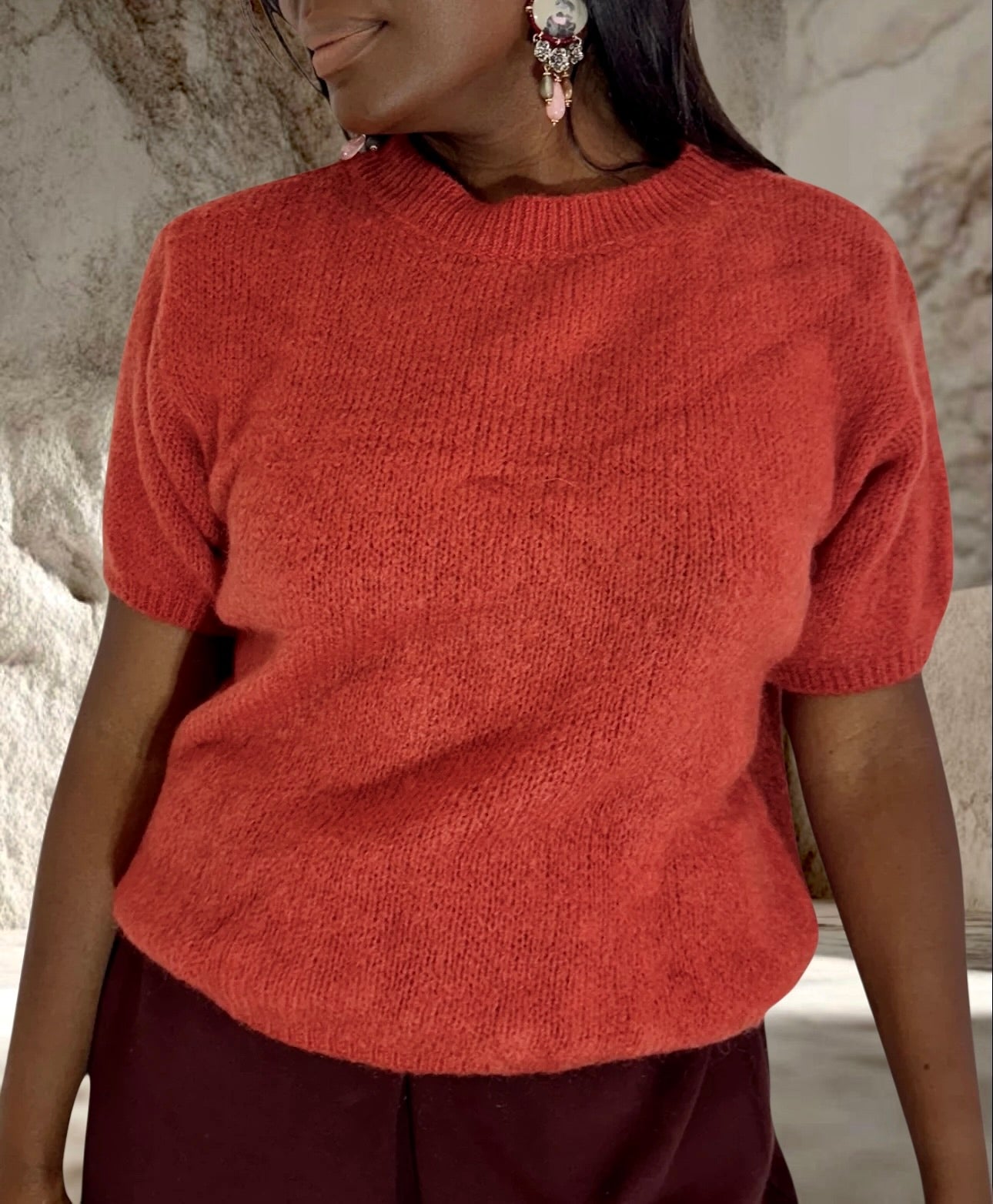 PULL MOHAIR TERACOTTA