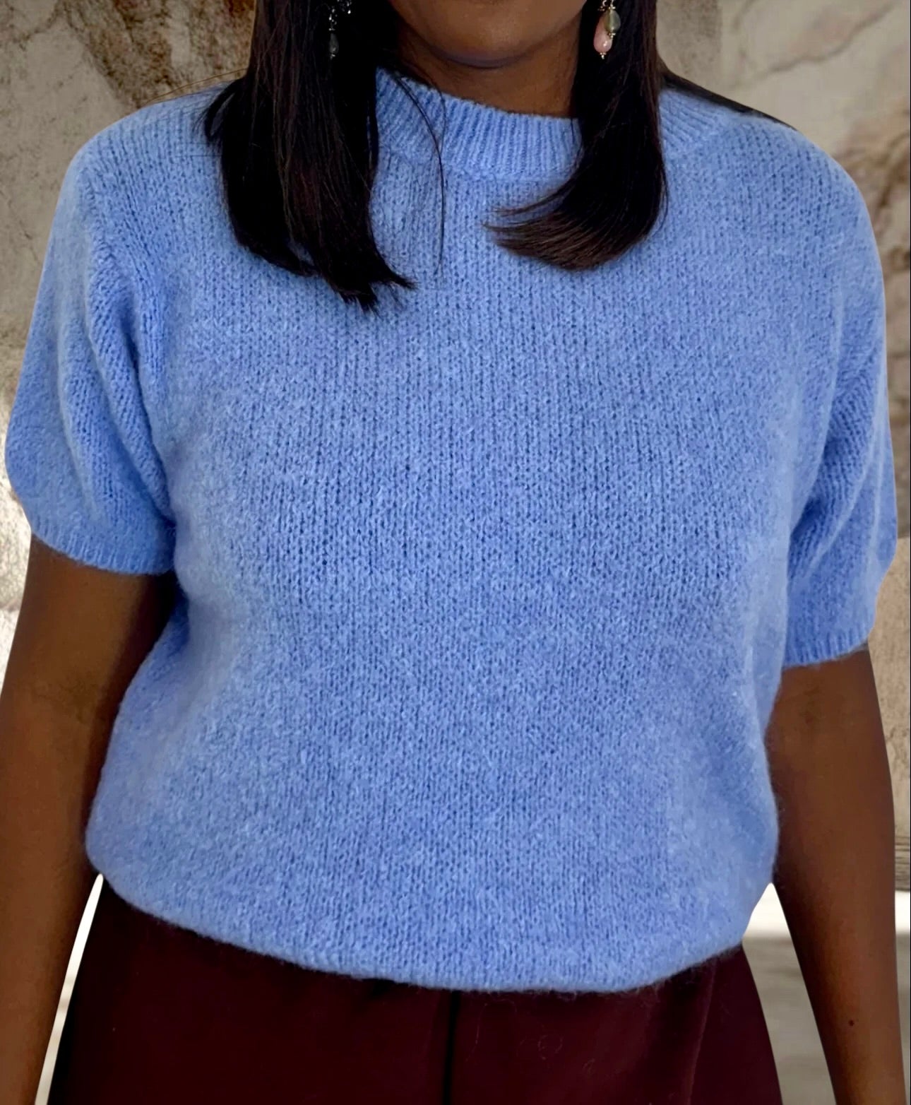 PULL MOHAIR BLEU CIEL