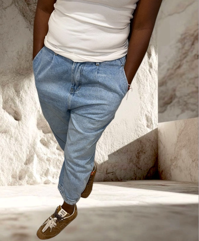 JEANS BALLON BLEU CLAIR