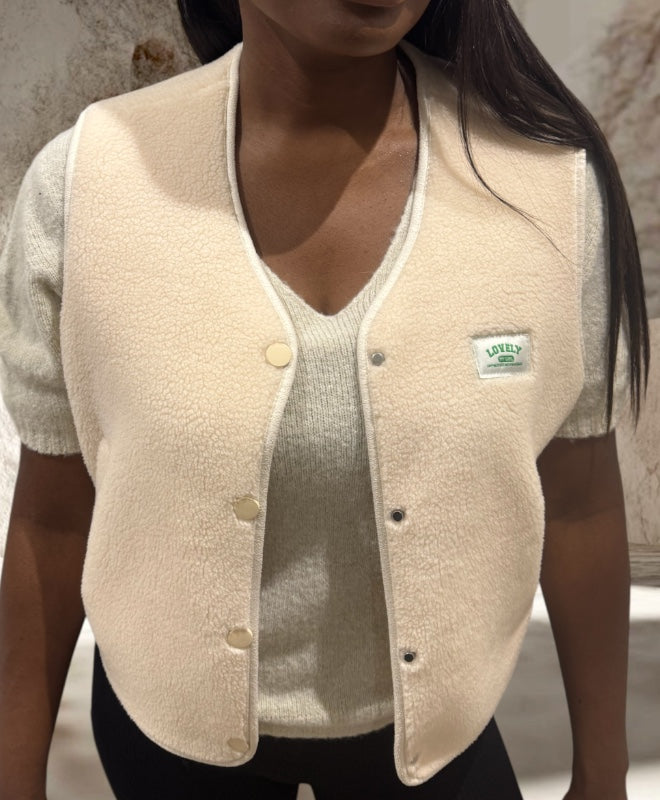 GILET INSPI AMERICAIN V BEIGE