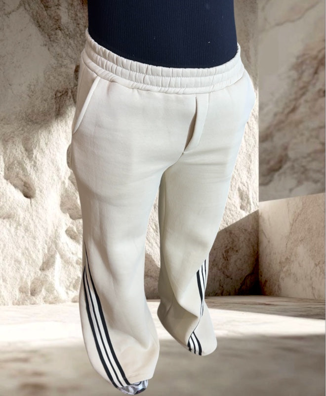 JOGGING COTTON BEIGE EVASÉE RAYURE NOIR