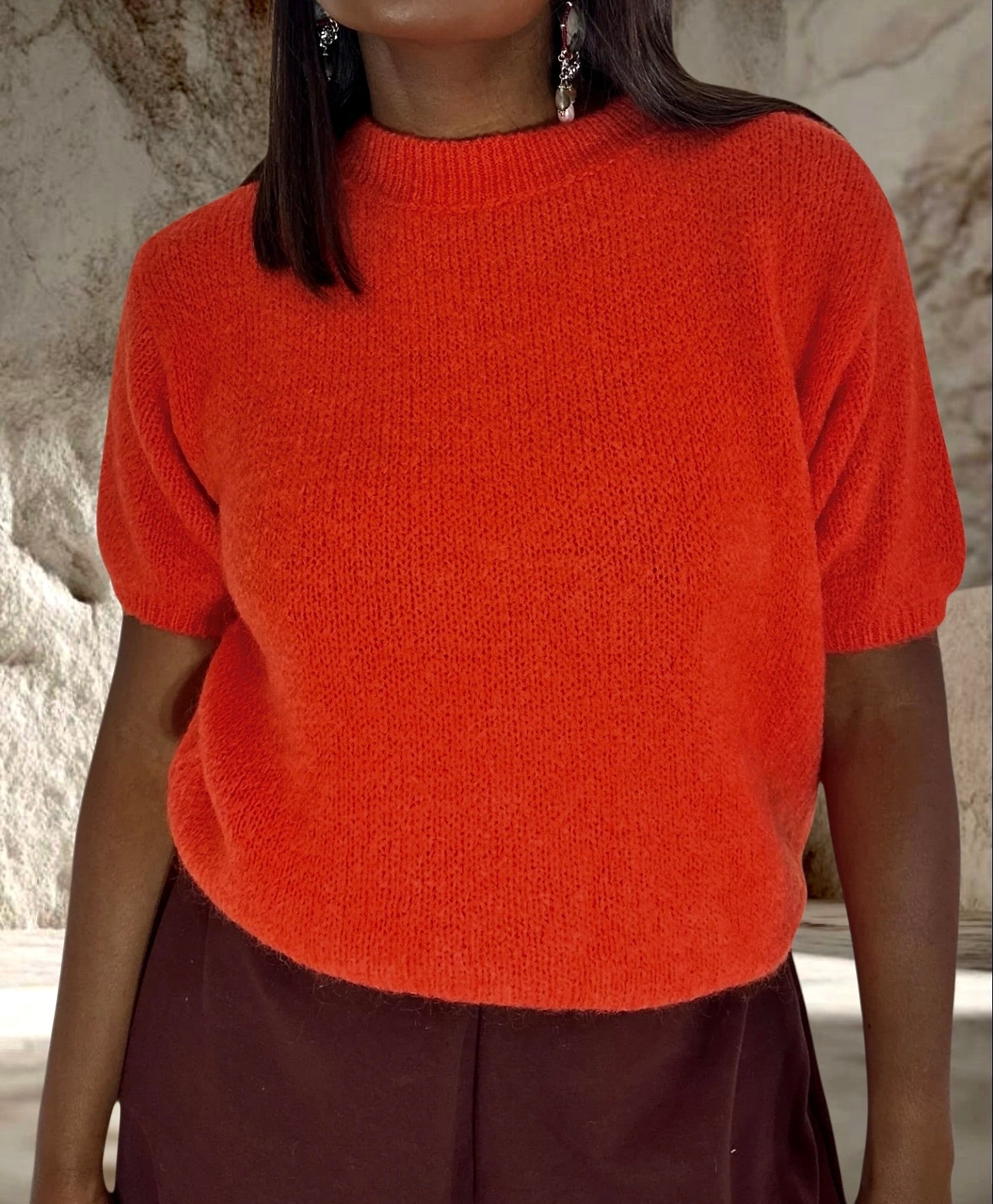 PULL MOHAIR ORANGE