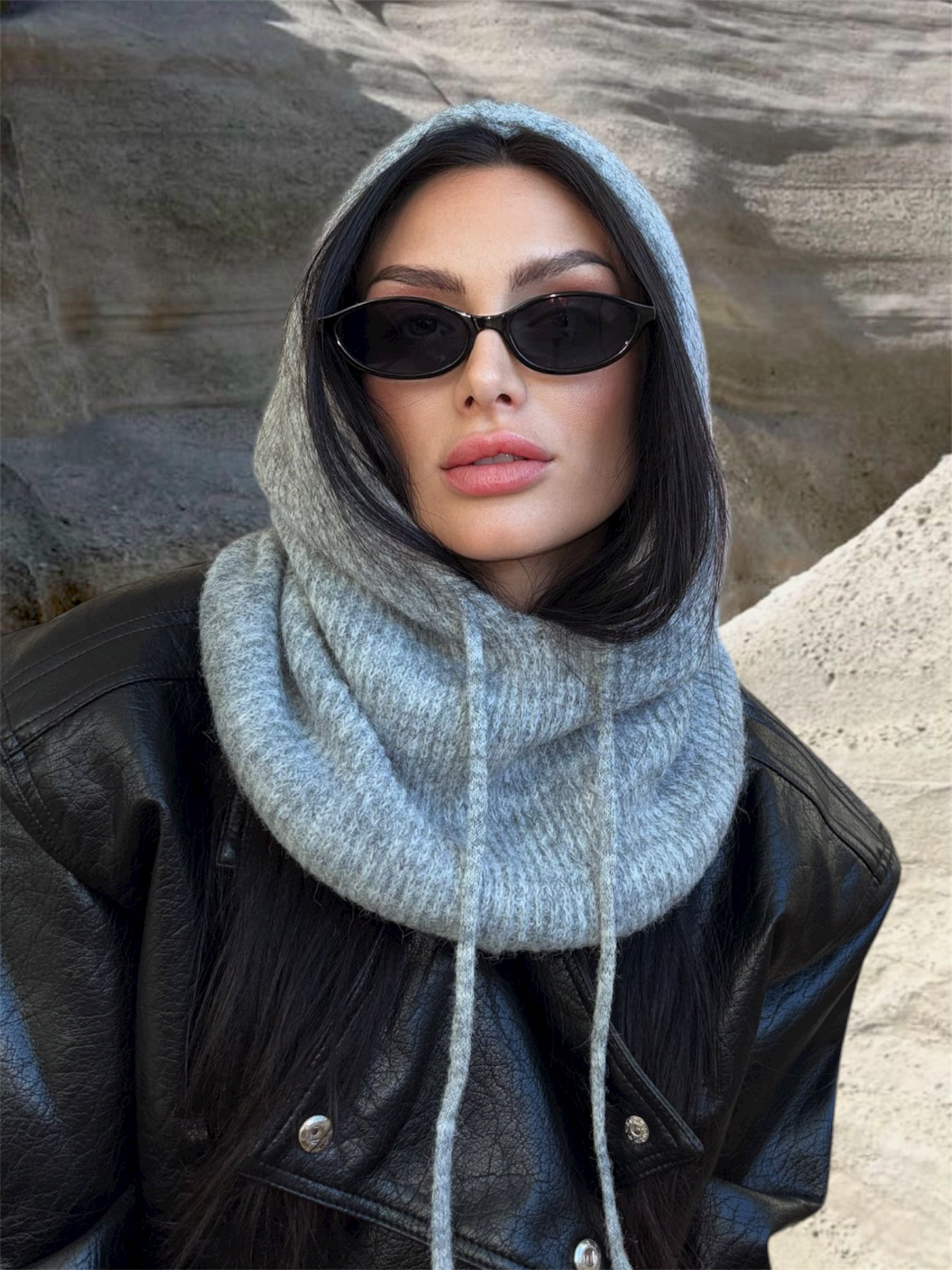 CAGOULE LAINE MAILLE FINE