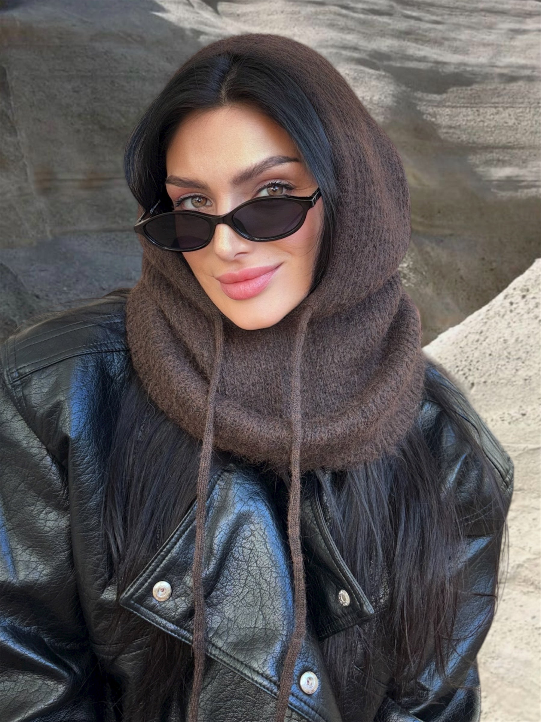 CAGOULE LAINE MAILLE FINE