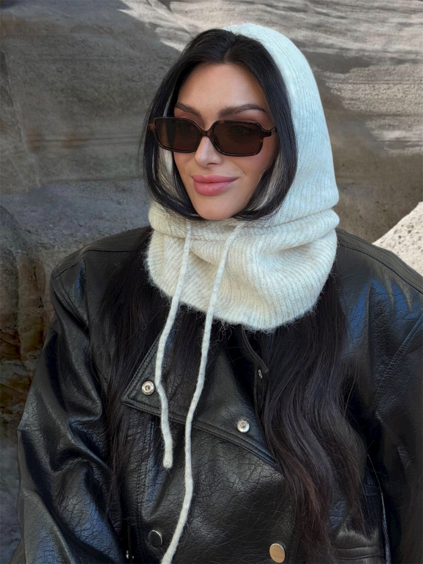 CAGOULE LAINE MAILLE FINE