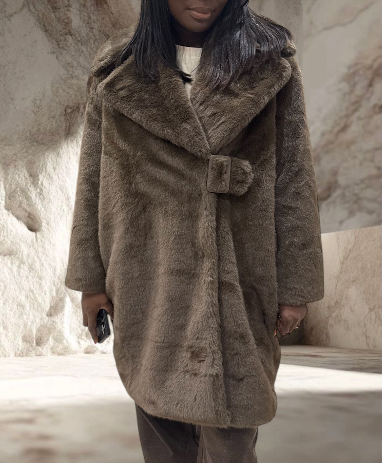 MANTEAU SLEVA CHOCOLAT