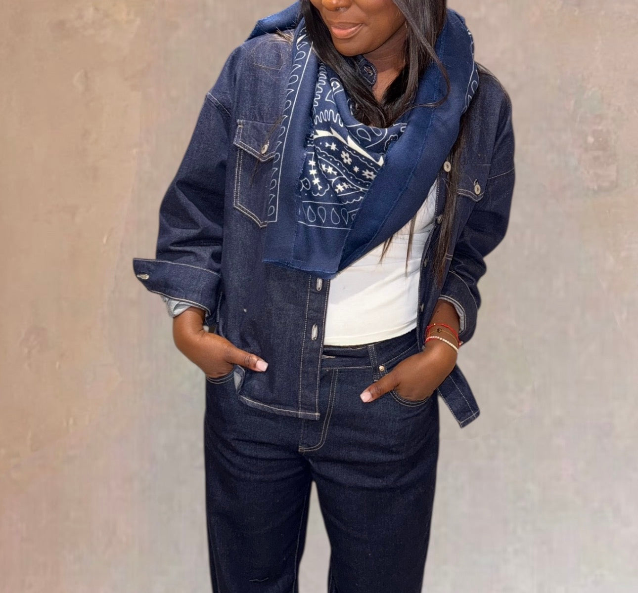 FOULARD BANDANA NOIR