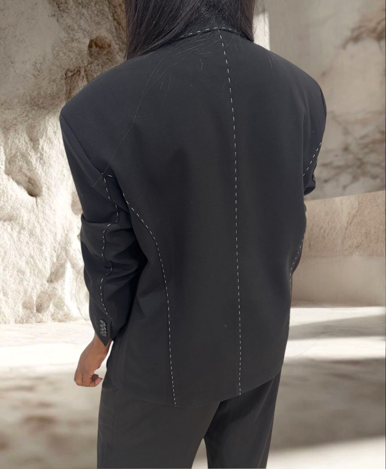 BLAZER SURPIQÛRES NOIR