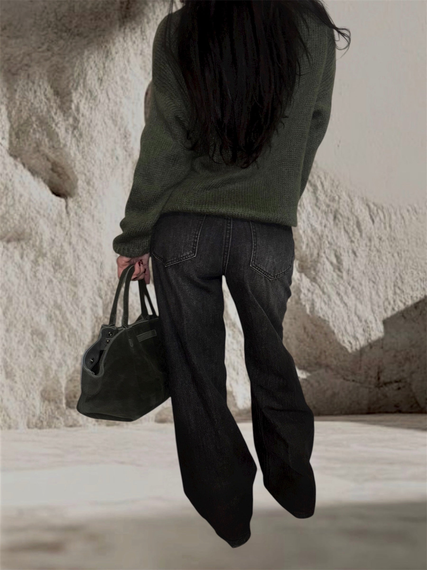 JEANS GRIS COUPE DROITE