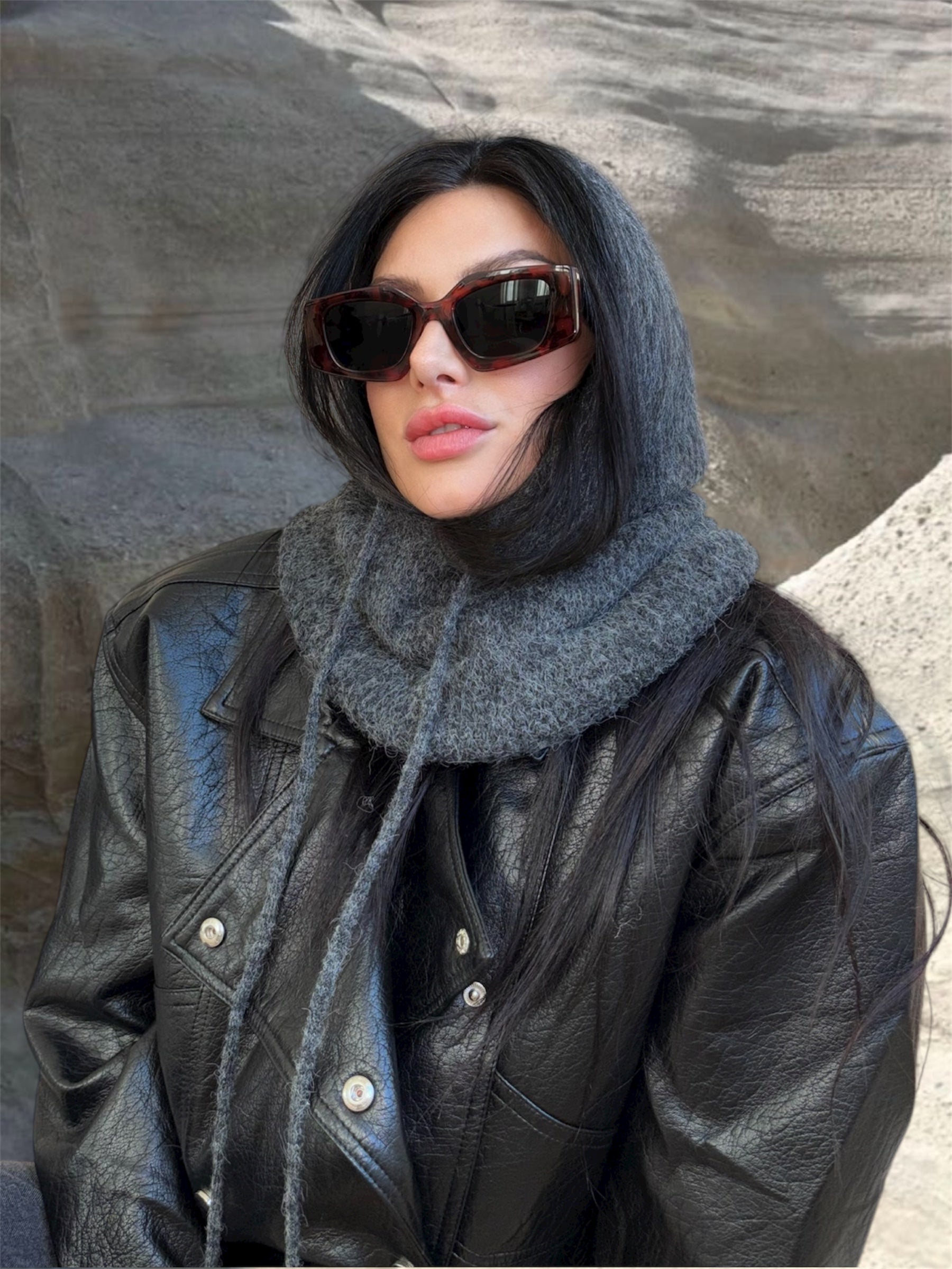 CAGOULE LAINE MAILLE FINE