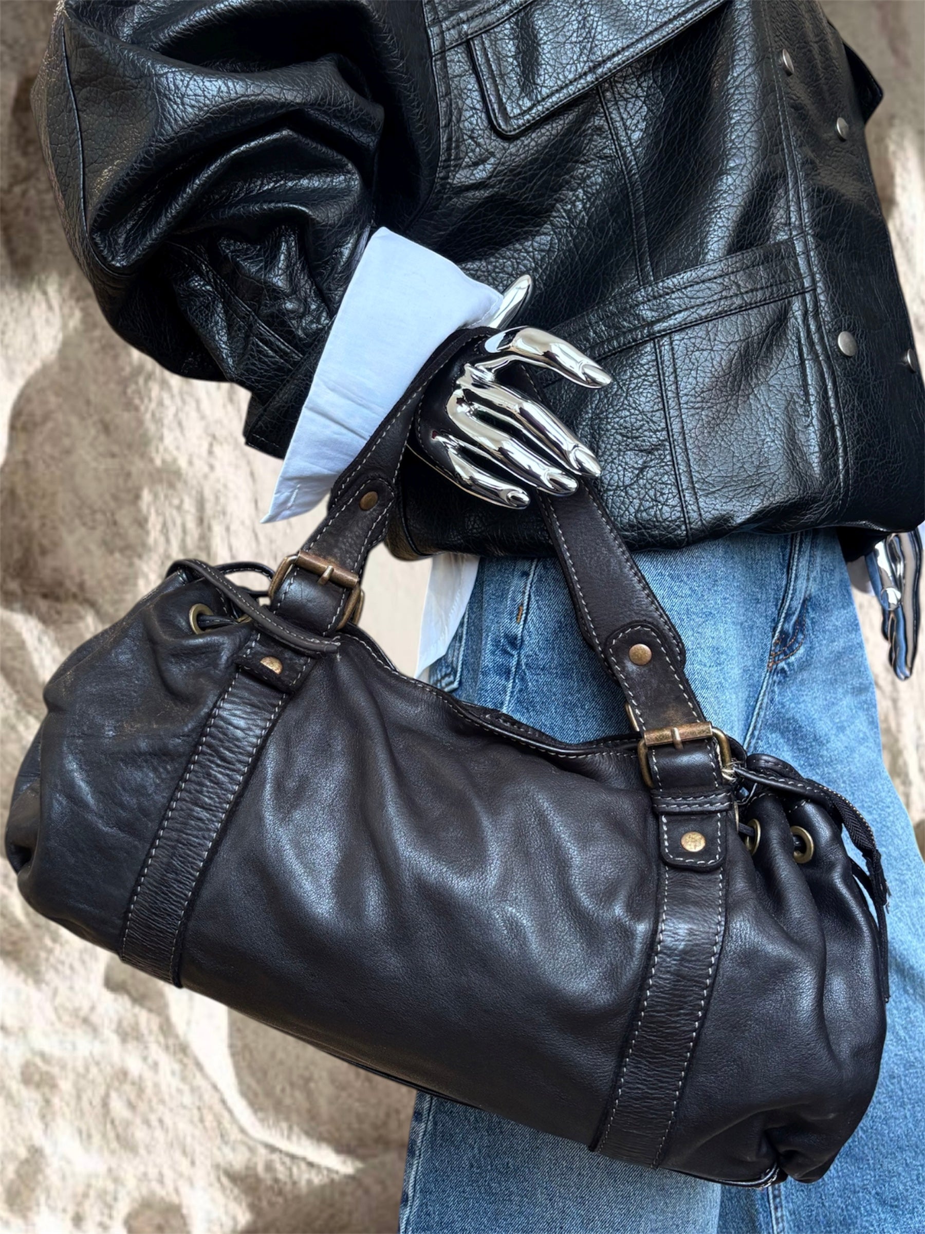 SAC EN CUIR NOIR