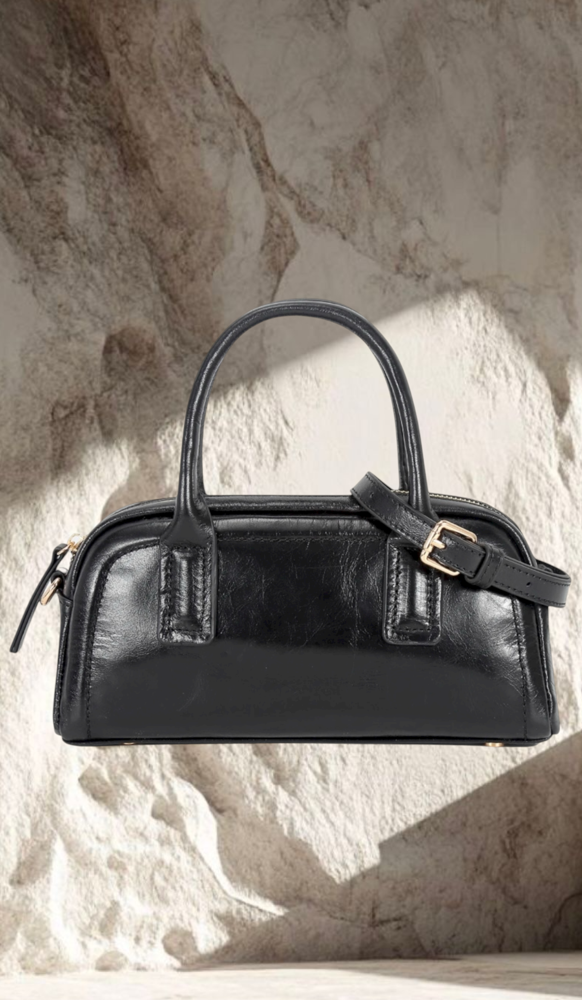 SAC EN CUIR VACHETTE INSPI NOIR