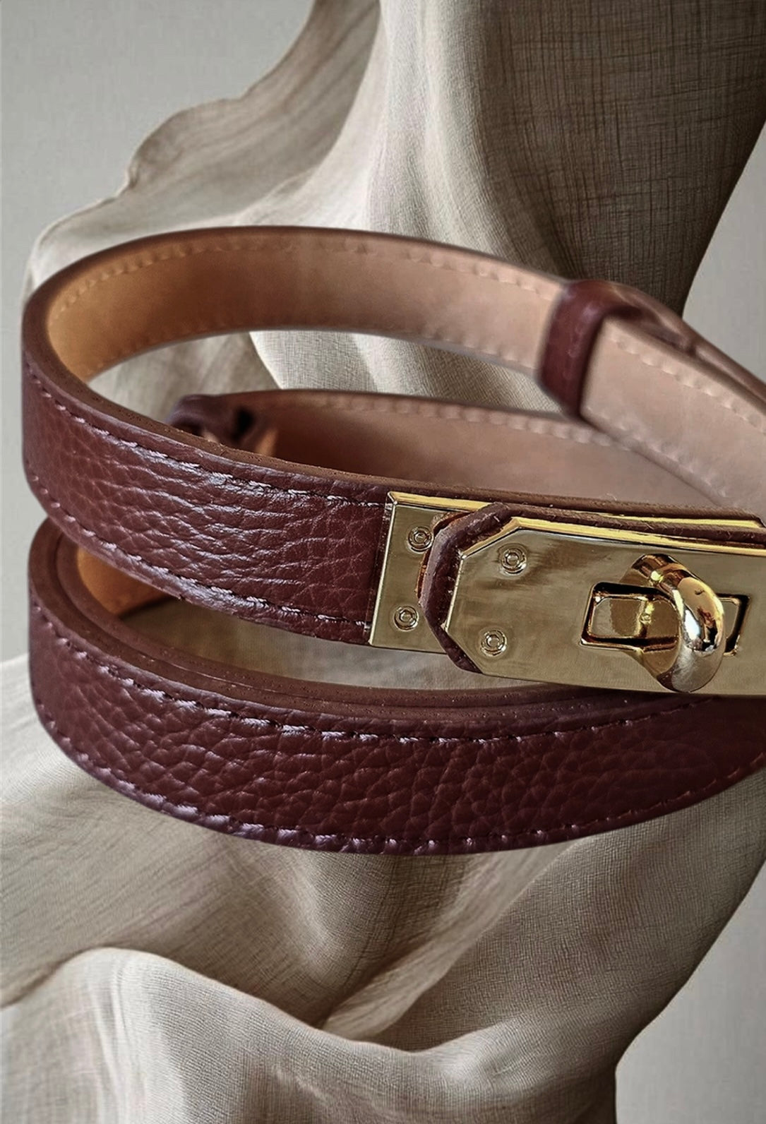 CEINTURE BOUCLE CUIR
