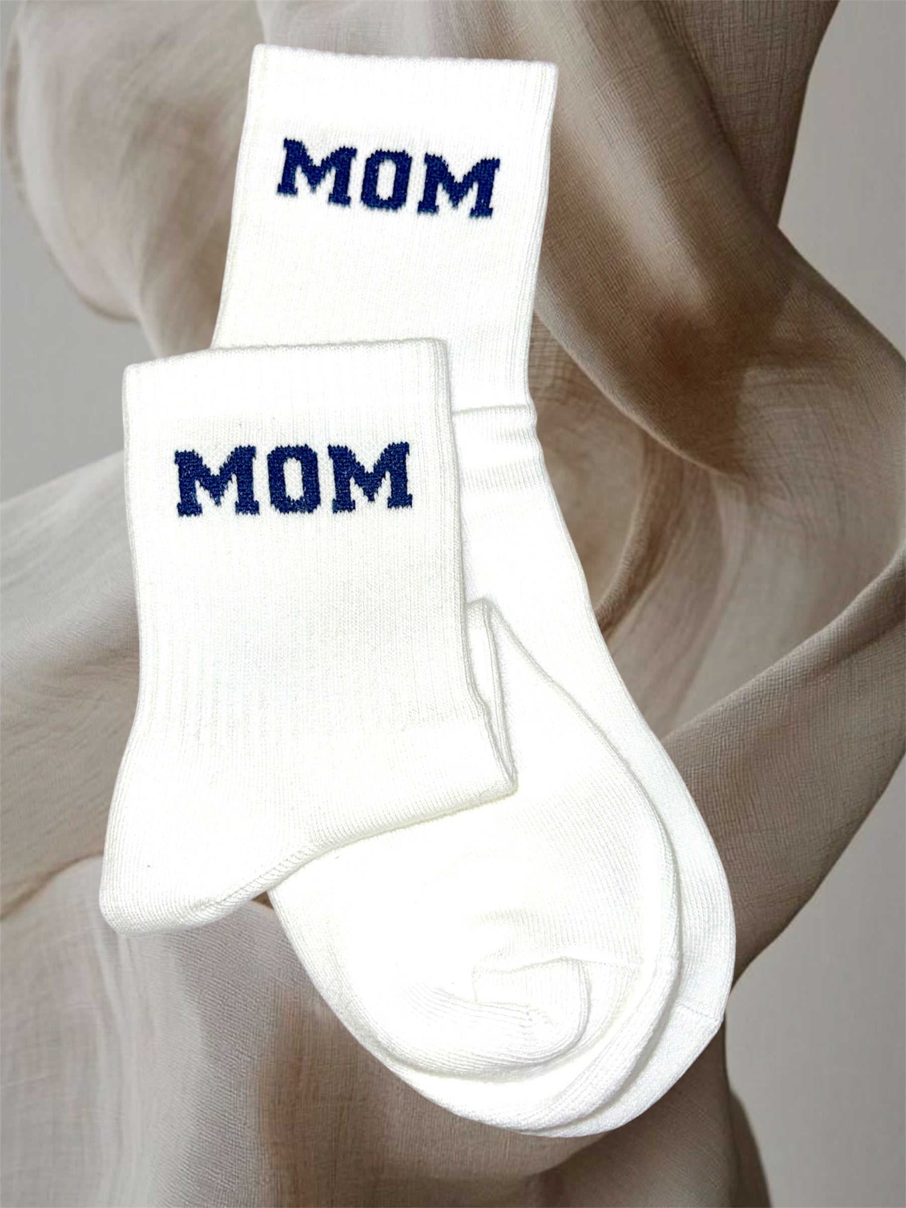 CHAUSSETTES MOM BLANCHE